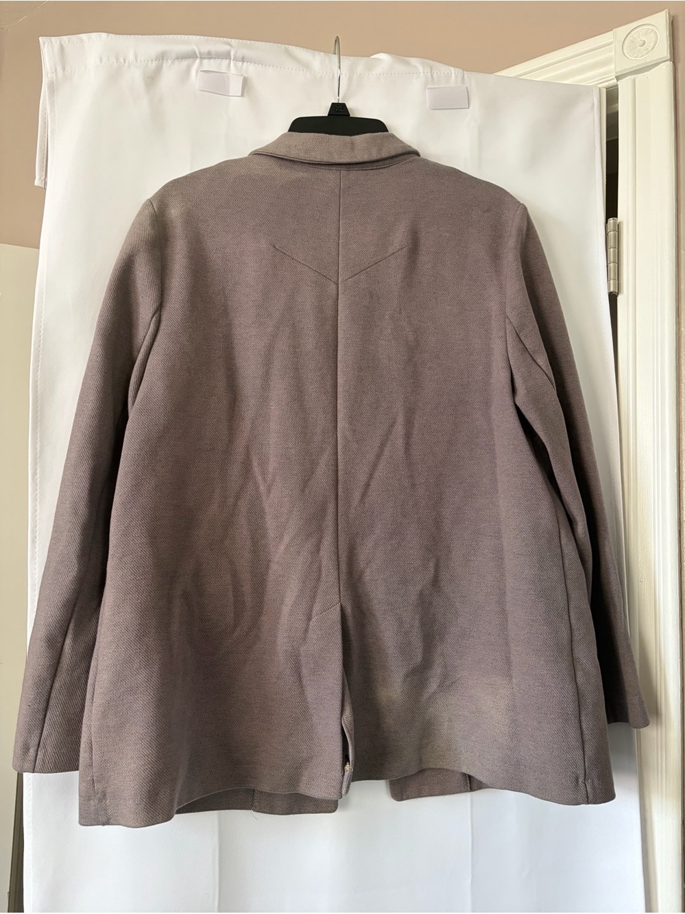 Topshop taupe knitted‎ blazer size 12 - Picture 6 of 7